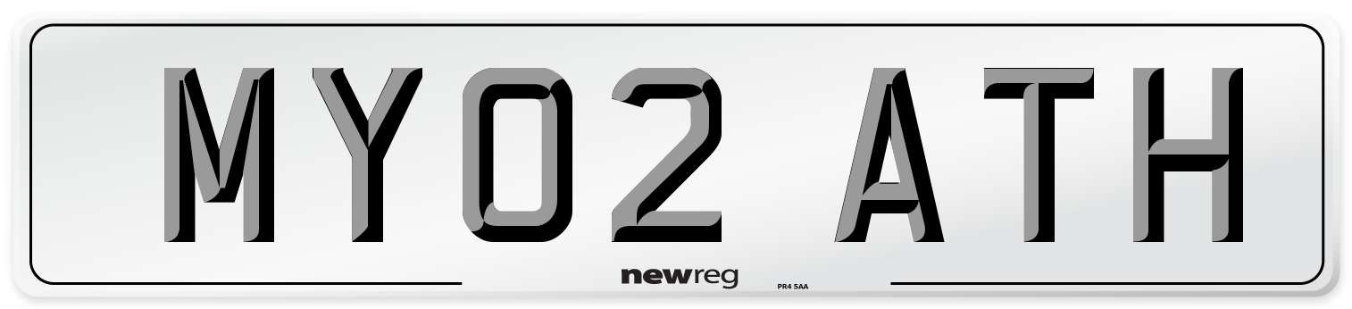 MY02 ATH Number Plate from New Reg